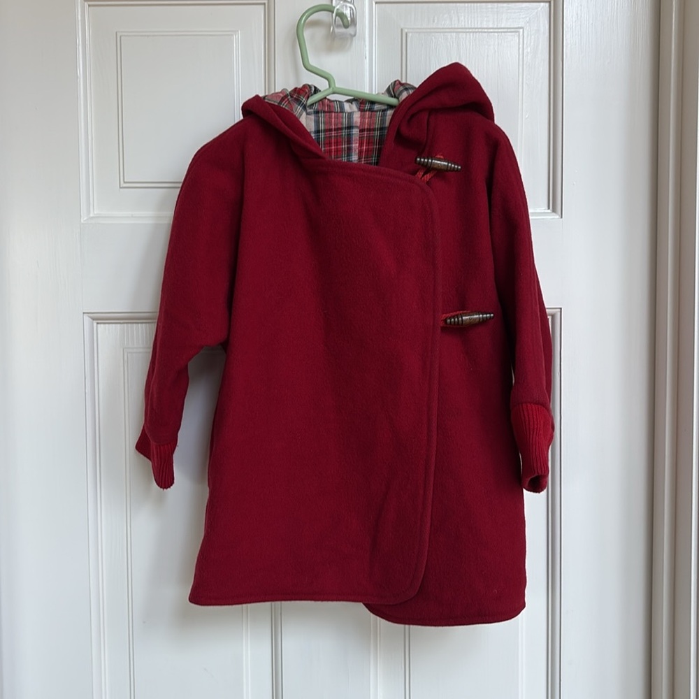 Vintage Red girls toggle coat